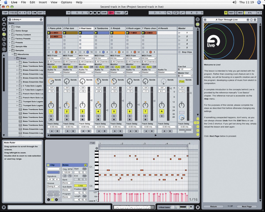 The Live interface has been tweaked for version 6